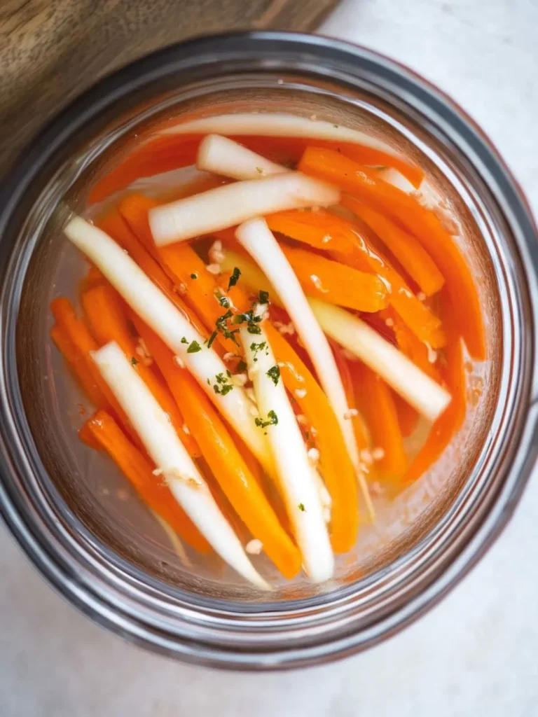 Zesty Vietnamese Pickled Carrots and Daikon for Fresh Crunch