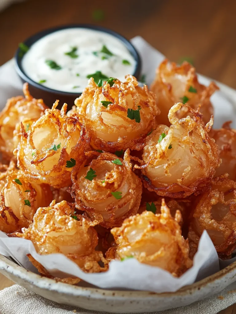 Crispy Mini Bloomin Onions: A Must-Try Party Snack!
