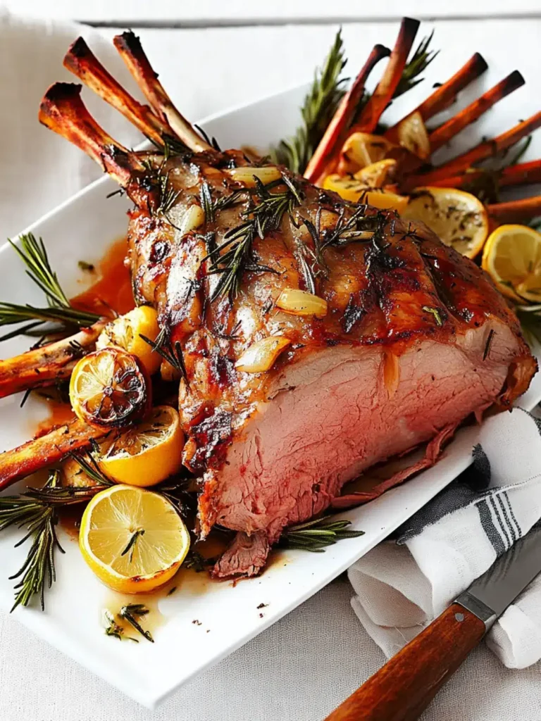 Delicious Rosemary Garlic And Lemon Roast Lamb for Celebrations