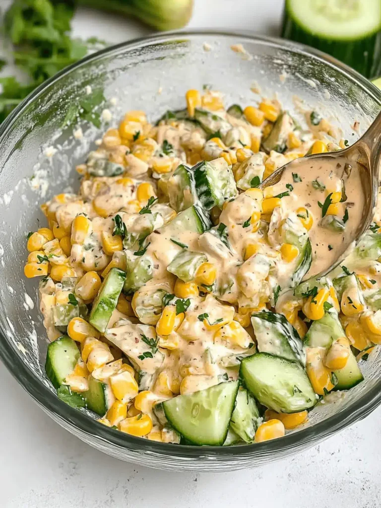 Street Corn Creamy Cucumber Salad: Your New Favorite Fresh Dish