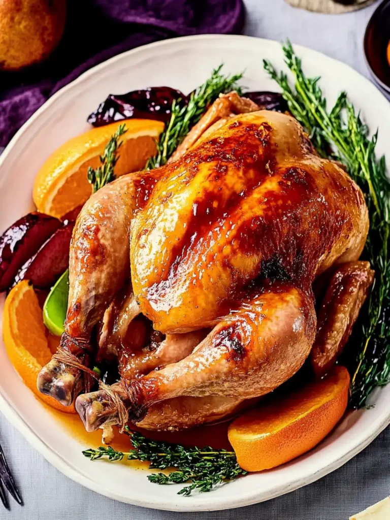 Apricot Orange and Butter Glazed Chicken for Festive Feasts